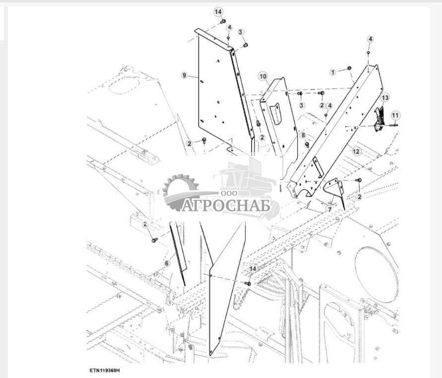 Крышка и панель двигателя, Final Tier 4 